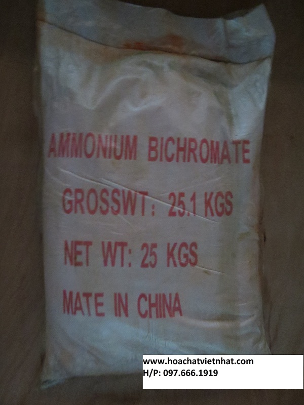 Ammonium Bichromate - Công Ty TNHH TM Hóa Chất Thiết Bị Việt Nhật